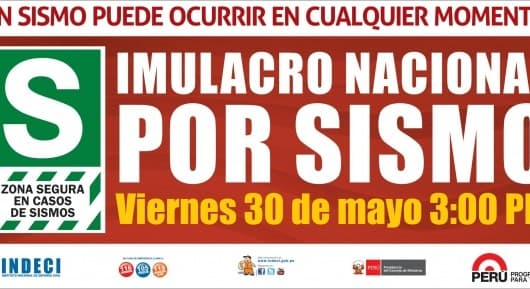 Hoy 30 Mayo Simulacro Nacional por Sismo