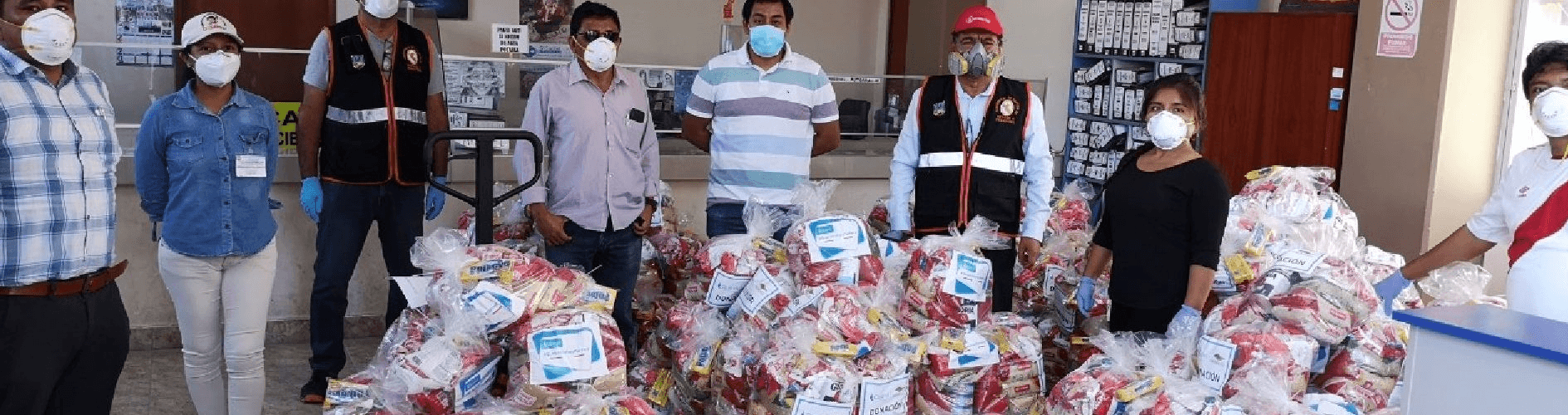 Empresas se unen contra el coronavirus y donan alimentos a 1600 familias