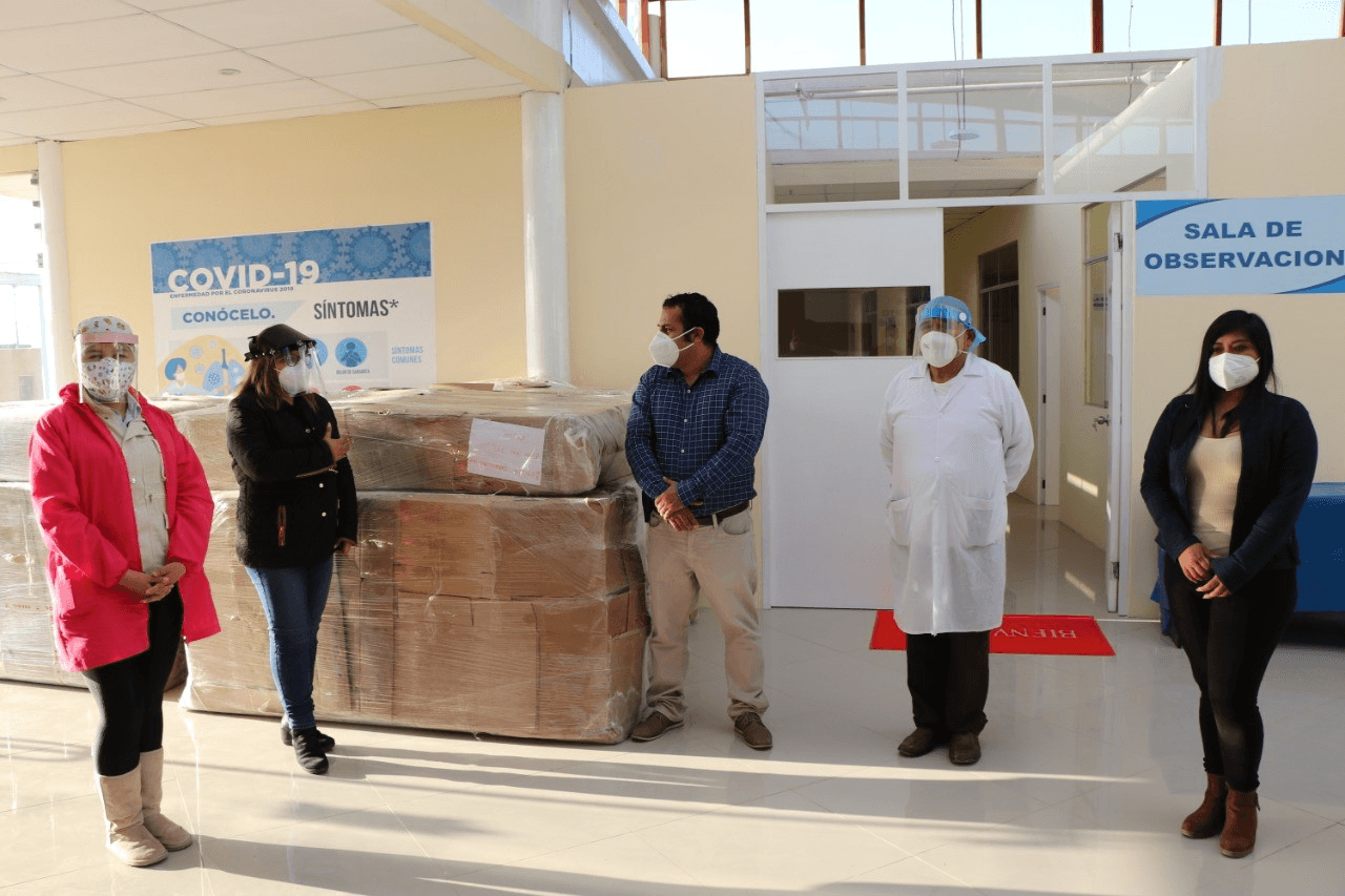 Entregan camas hospitalarias para Centro Covid de San Pedro de Lloc