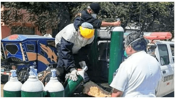 Comité «Respira Pacasmayo» entrega 10 balones de oxígeno