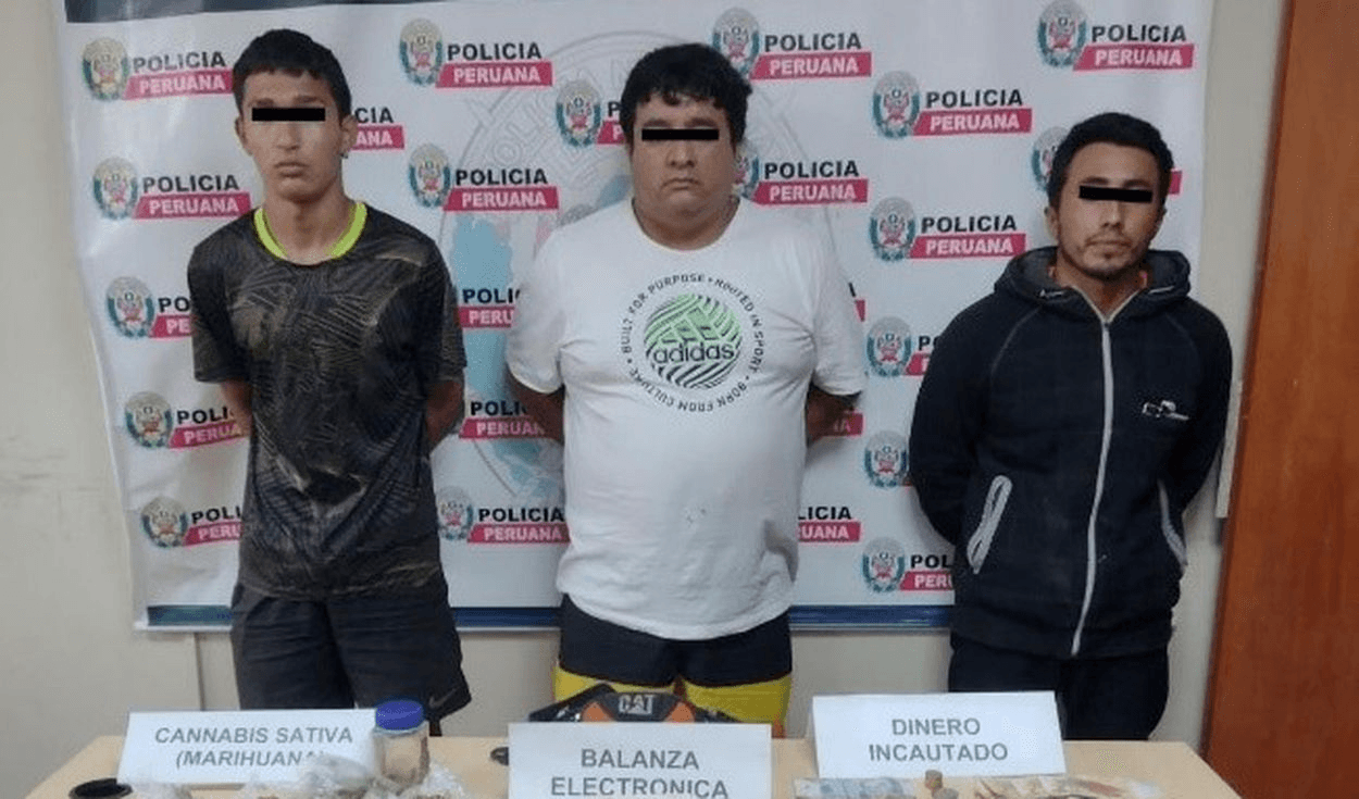 Trujillo: intervienen a tres presuntos vendedores de drogas