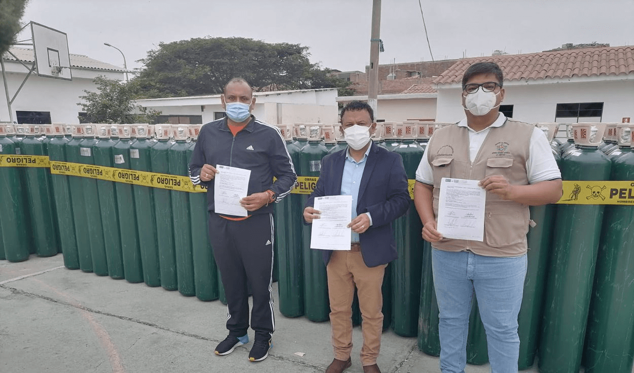 La Libertad: llegaron 500 balones de oxígeno para seis provincias