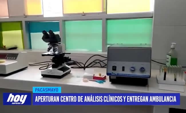 Apertura centro de análisis clínicos y entregan ambulancia en San José