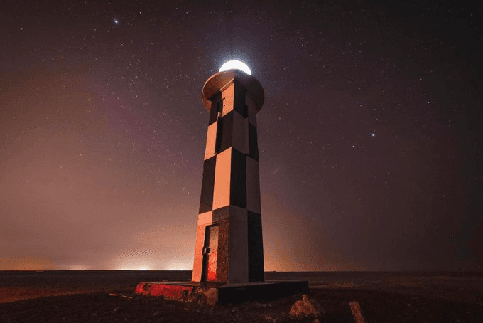 Extraordinaria foto del faro