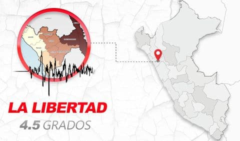 Temblor de 4.5 de magnitud se sintió en san pedro de lloc pacasmayo La Libertad hoy, según IGP