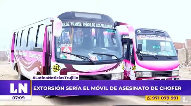 Trujillo: dos choferes de la misma empresa asesinados por delincuentes