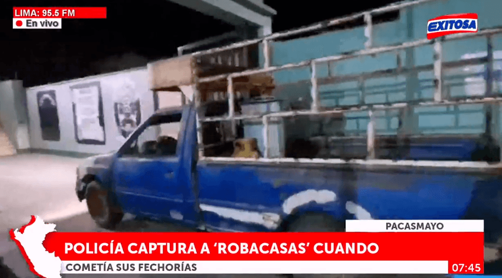 PNP captura a ‘robacasas’ cuando cometía sus fechorías