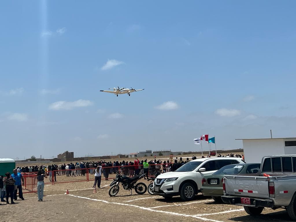 Inauguración del aeródromo en Pacasmayo