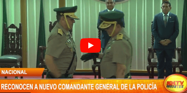 Nacional: reconocen a nuevo comandante general de la policía