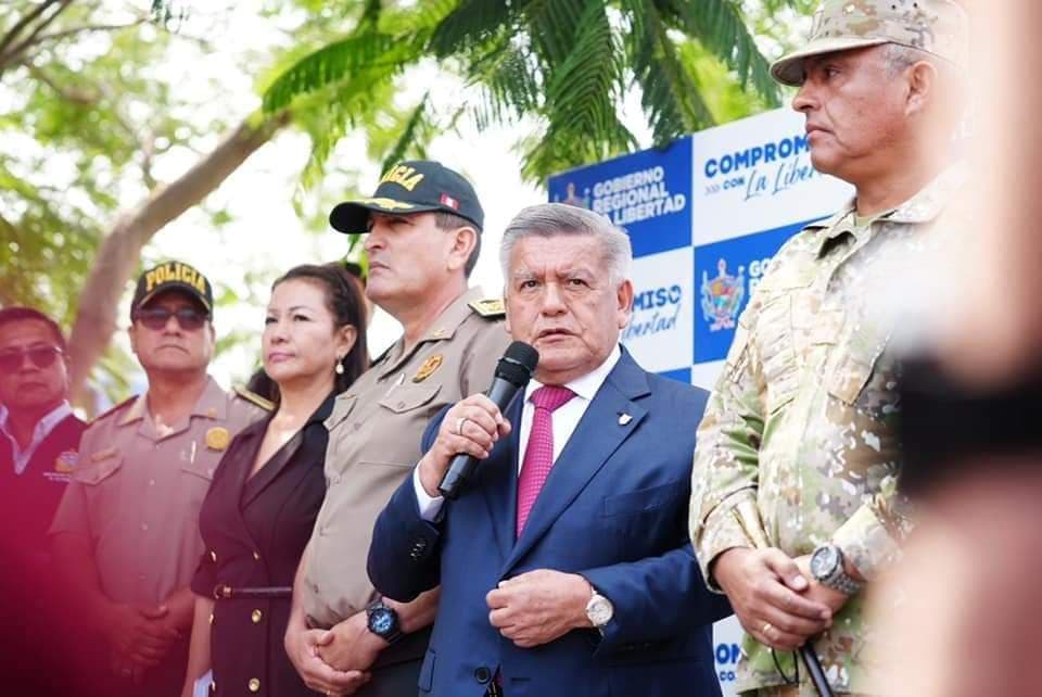 César Acuña sobre la llegada de policías Dinoes: «La Libertad será la región más segura del Perú»