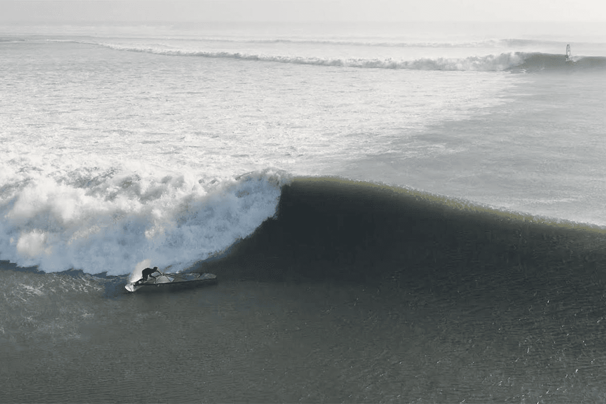 Hayata Ishii en action en Pacasmayo, Perú