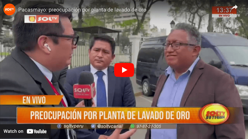 Pacasmayo: preocupación por planta de lavado de oro