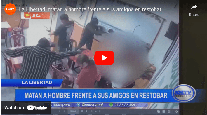 Homicidio en restobar en La Libertad