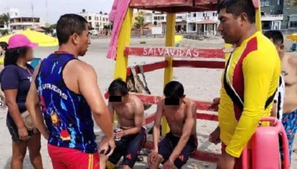 Rescate de bañistas en Pacasmayo