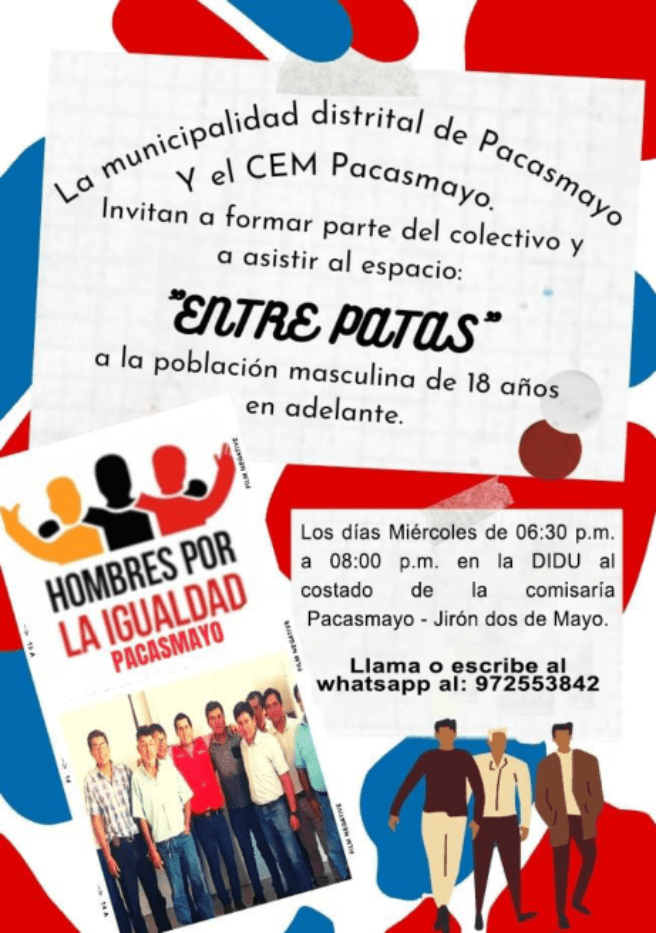 Únete al Colectivo ‘Hombres por la Igualdad’ en Pacasmayo