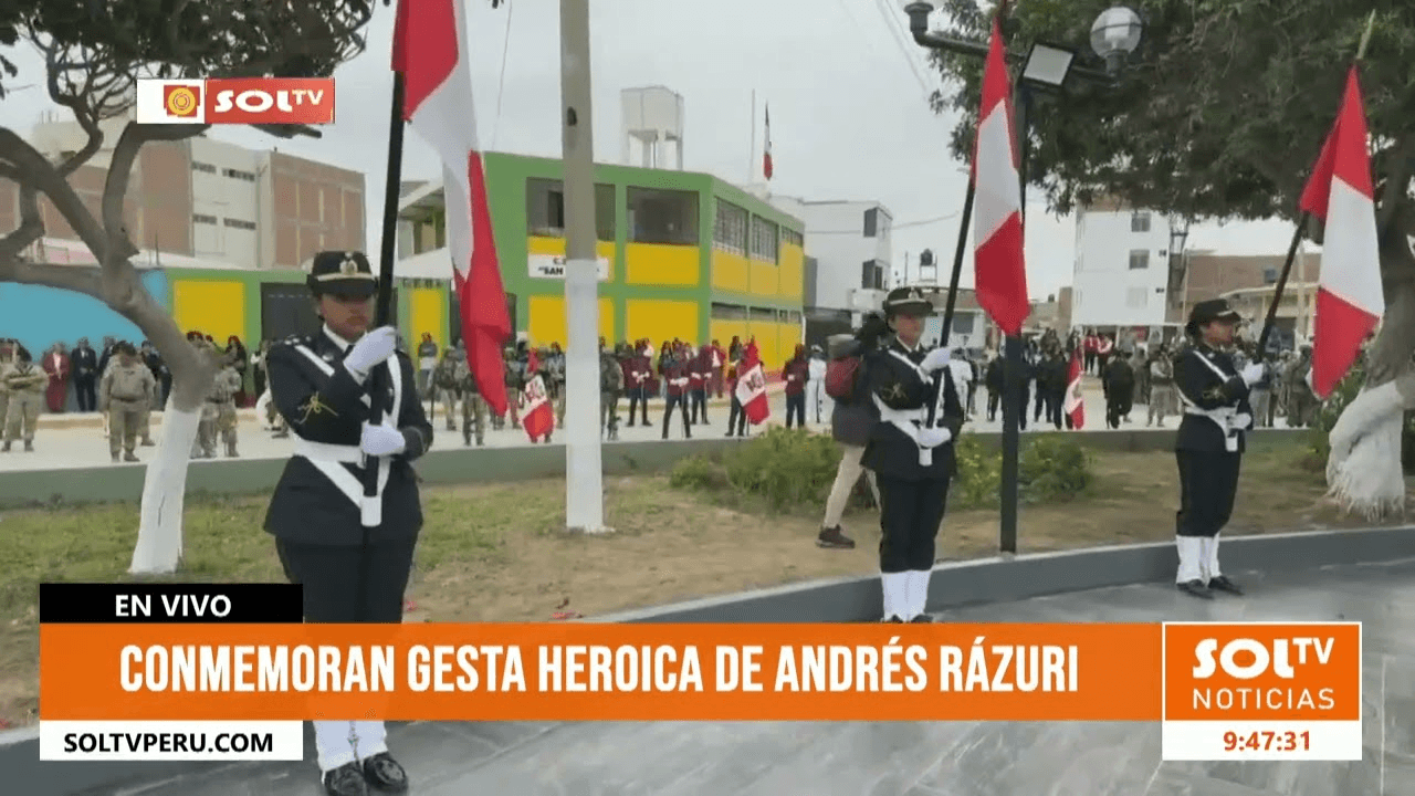 San Pedro de Lloc honra al héroe Andrés Rázuri
