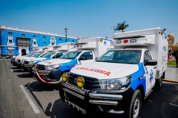 GORE La Libertad: 40 Ambulancias