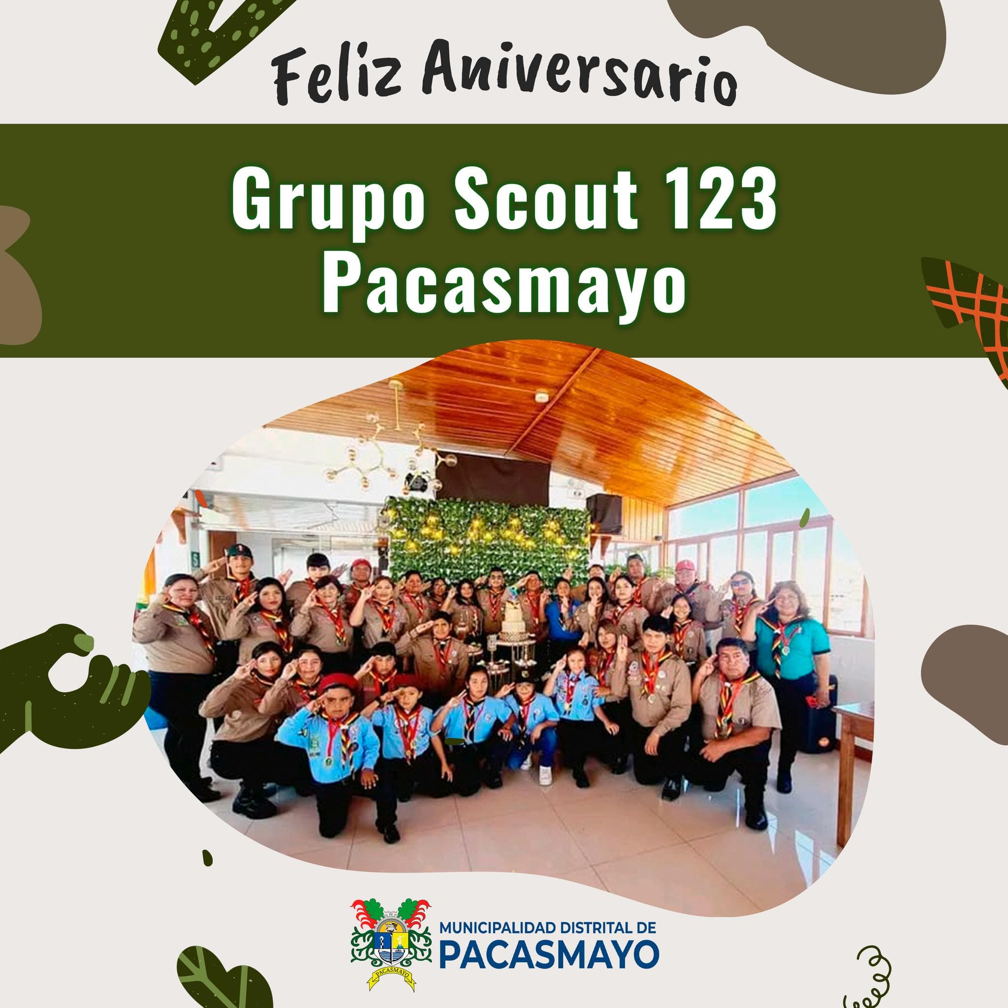 Aniversario del Grupo Scout 123 en Pacasmayo