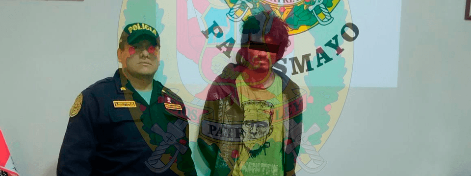 Captura de ladrón de cables en Pacasmayo