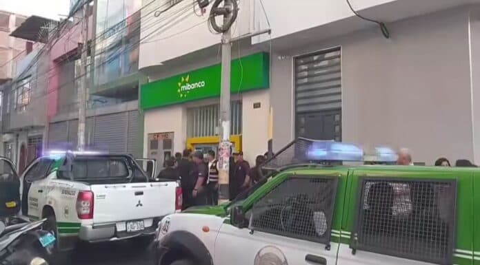 Asalto frustrado en banco Chepén