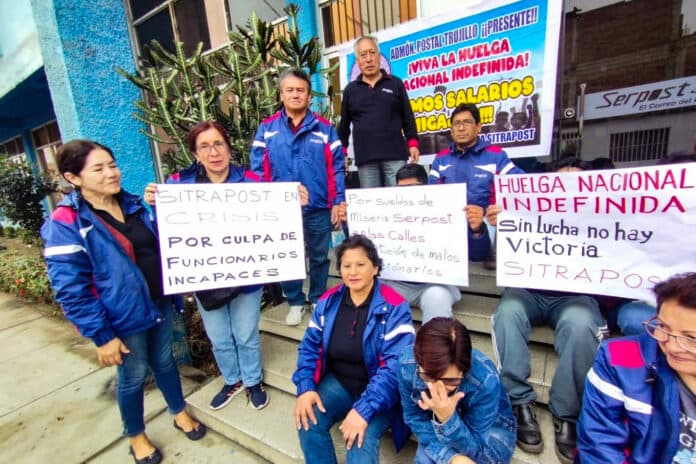 Huelga Serpost: Trabajadores exigen aumento salarial
