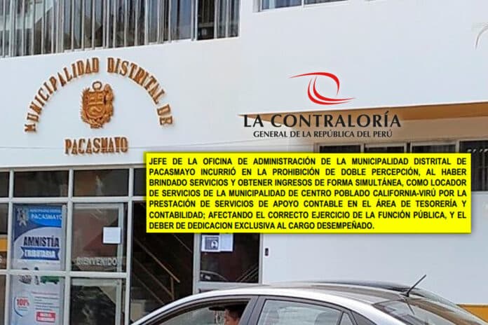 Funcionario de Pacasmayo cobra doble sueldo
