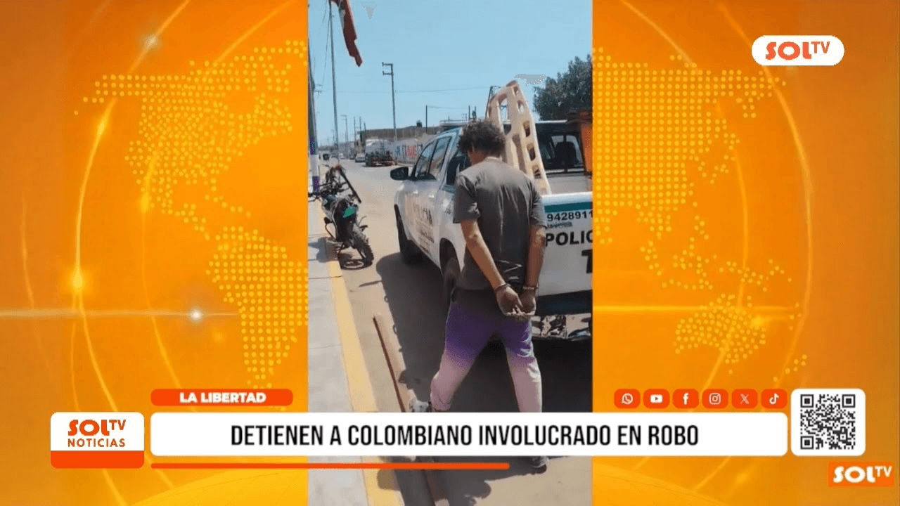 Detenido colombiano por robo en Chepén