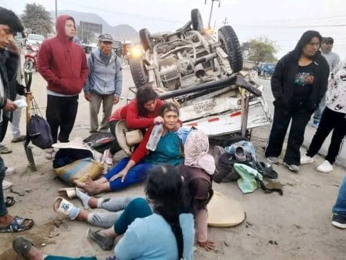 Choque en Pacasmayo, La Libertad: nueve heridos en accidente de carretera