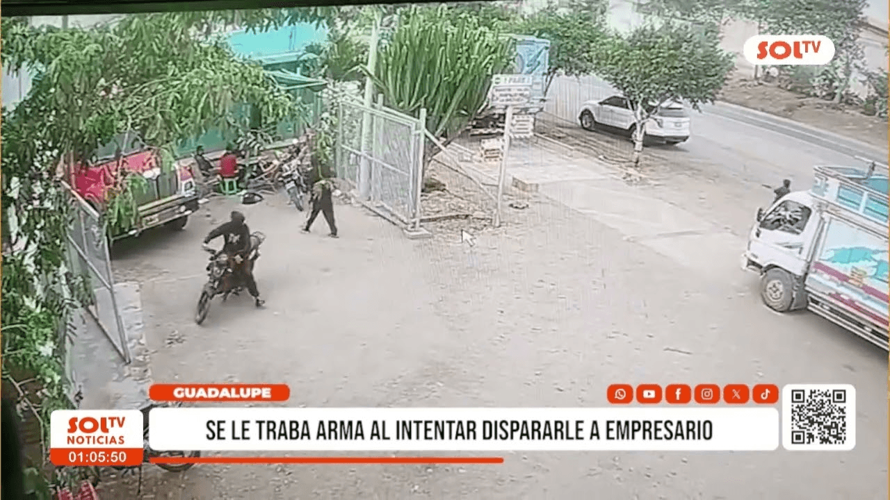 Intento de asesinato en Guadalupe falla por encaje de arma