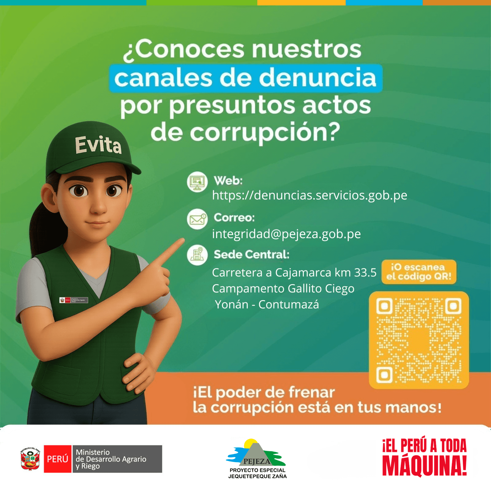 Lucha contra la corrupción en Jequetepeque: Participa y denuncia