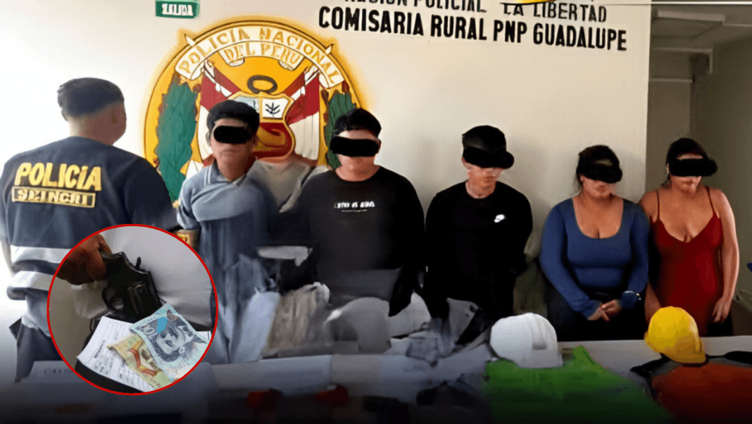 Extorsionadores disfrazados de constructores capturados en Guadalupe, Pacasmayo