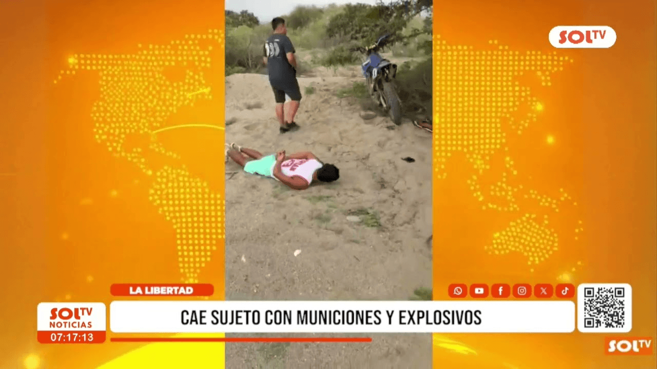 Chepén: detenido con municiones y explosivos en Talambo