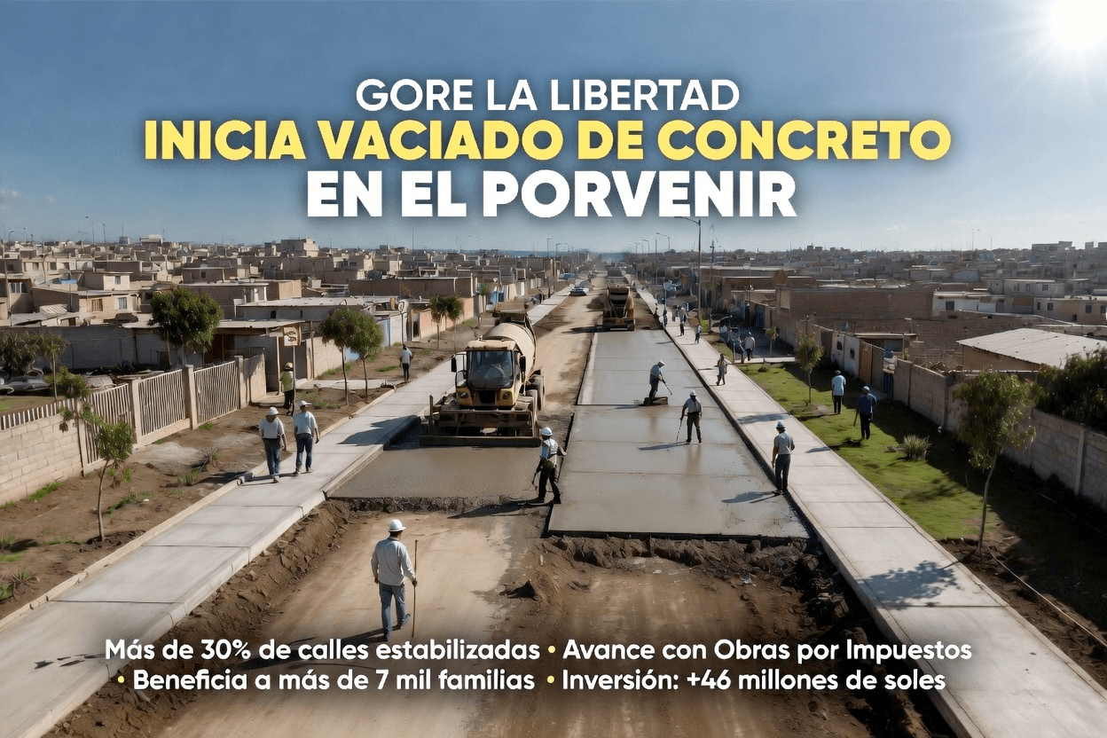 🔷 Vaciado de concreto en Pacasmayo: Transformación urbana con pavimentación