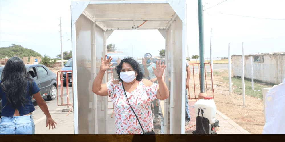 Instalan túneles de desinfección en la provincia de Pacasmayo