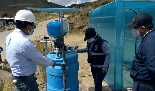 Pórtico de desinfección protegerá a 250 mil pobladores de la sierra