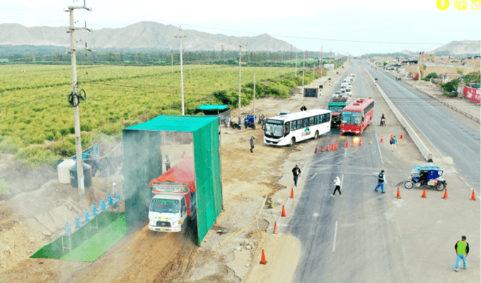 La Libertad: instalarán pórticos de desinfección vehiculares para frenar avance del COVID-19