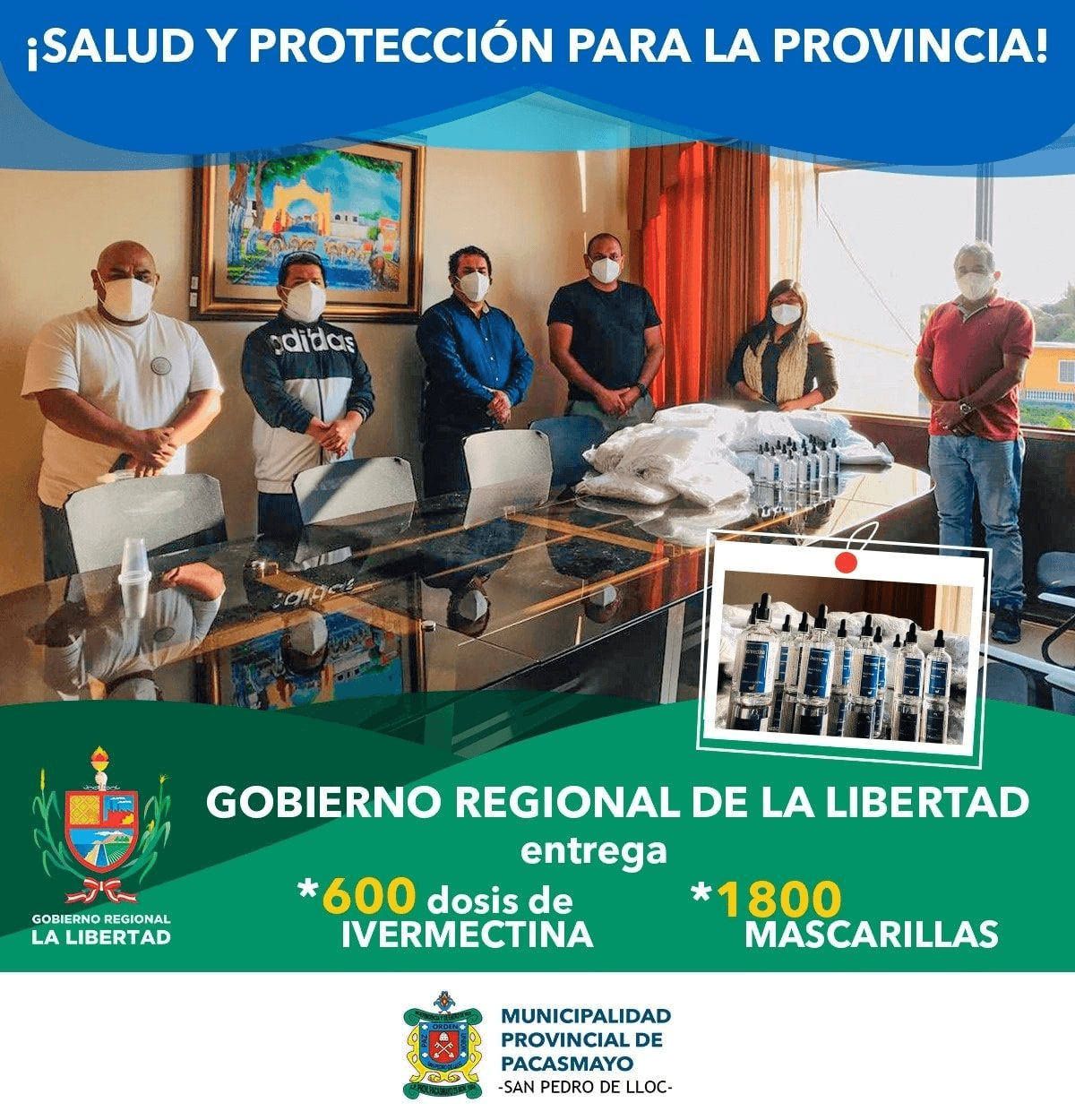 IVERMECTINA Y MASCARILLAS PARA LA PROVINCIA