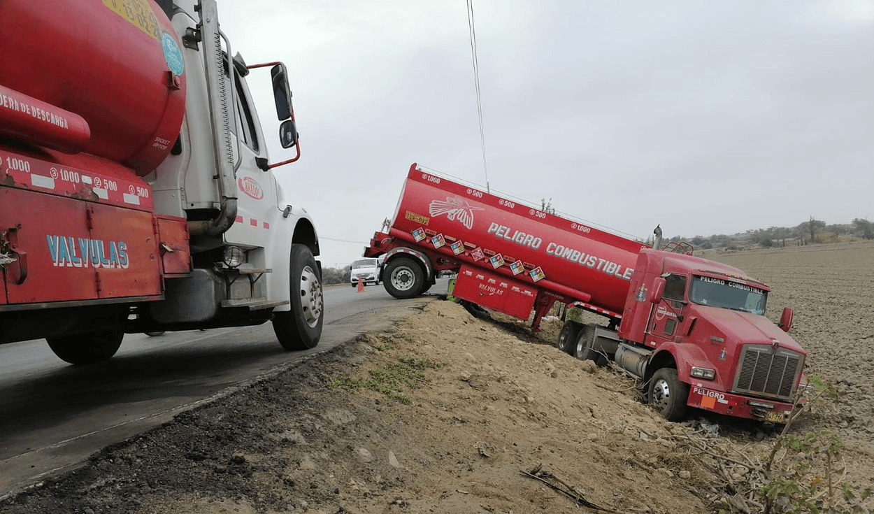 La Libertad: accidente en carretera generó gran congestión vehicular