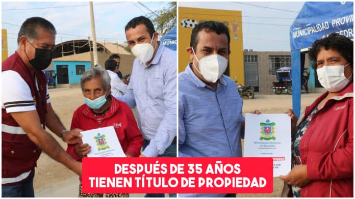 Después de 35 años, 100 familias de Pacasmayo cuentan con título de propiedad