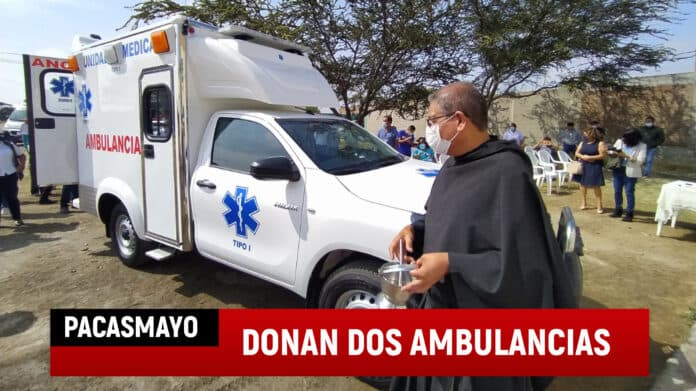 Empresa dona dos ambulancias para Pacasmayo