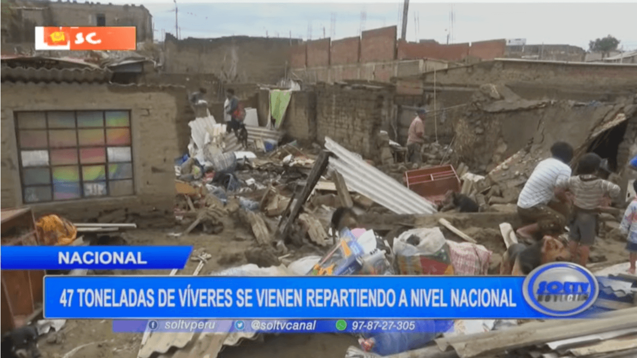 Toneladas de víveres se vienen repartiendo a nivel nacional