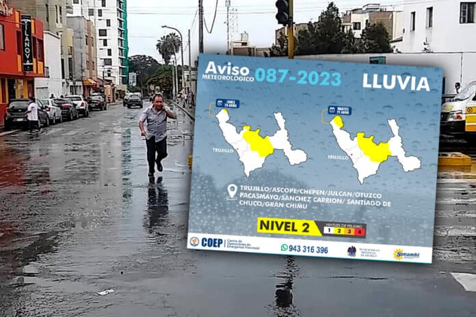 Senamhi pronostica lluvias de moderada a fuerte intensidad en la región La Libertad