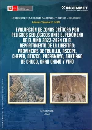 Evaluación de Peligros Geológicos en La Libertad ante El Niño 2023-2024