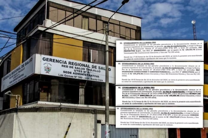 Adjudicación directa en Red de Salud Trujillo
