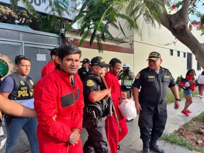 Trasladan a Penal El Milagro a Acusados de Robo Agravado en Pacasmayo