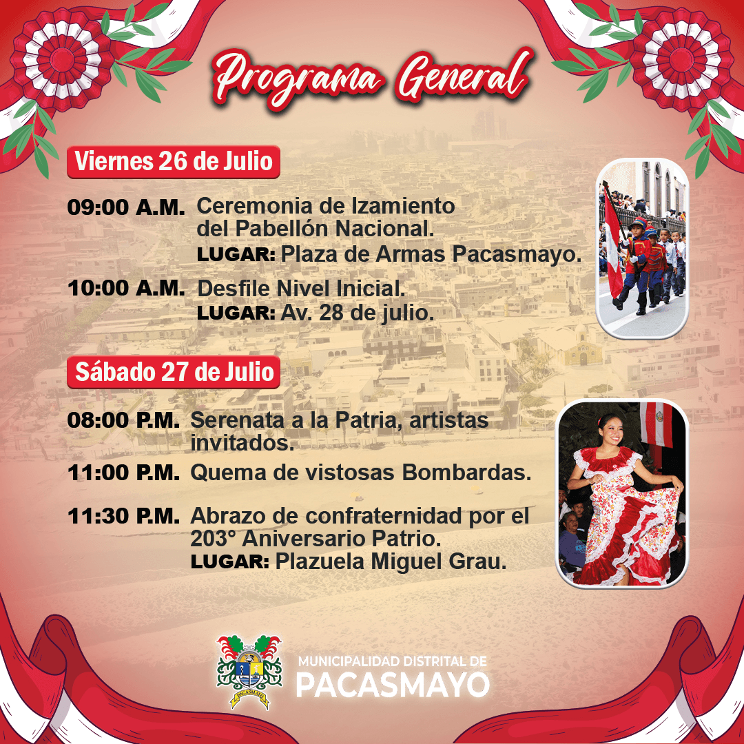 Pacasmayo celebra el Aniversario Patrio con orgullo