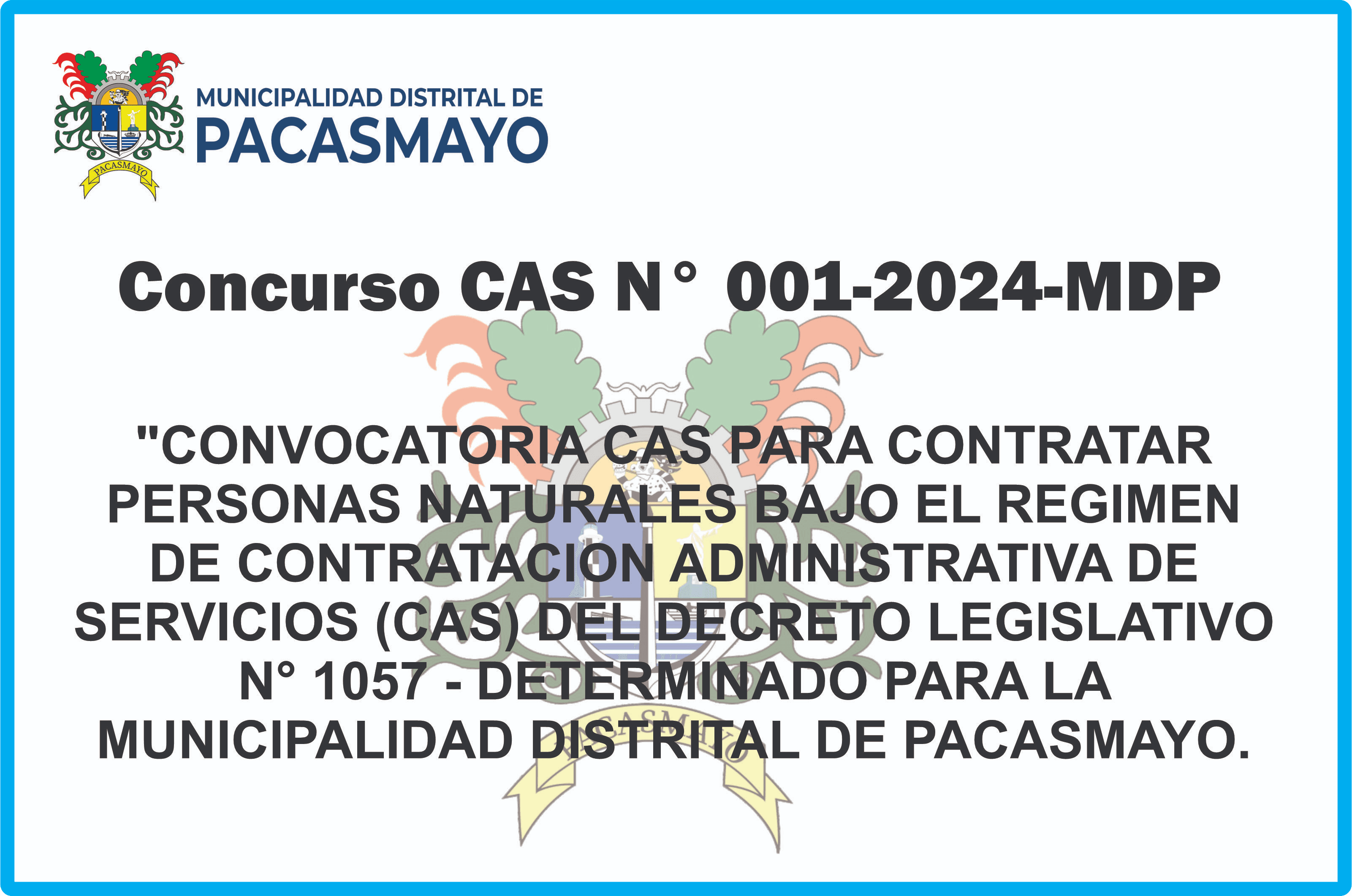 Convocatoria CAS 001-2024: Oportunidades en Pacasmayo
