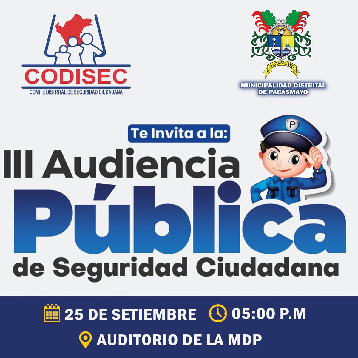 Pacasmayo: III Audiencia Pública por Seguridad