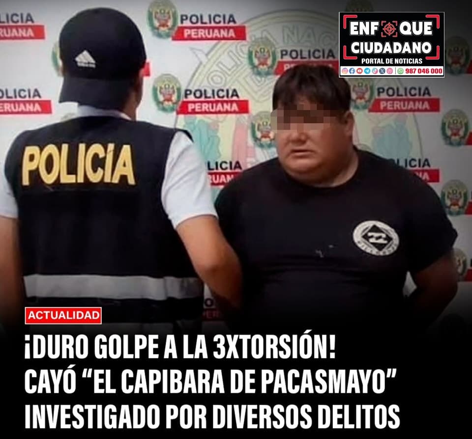 Detienen a Yomer Polo en Pacasmayo por explosivos y drogas