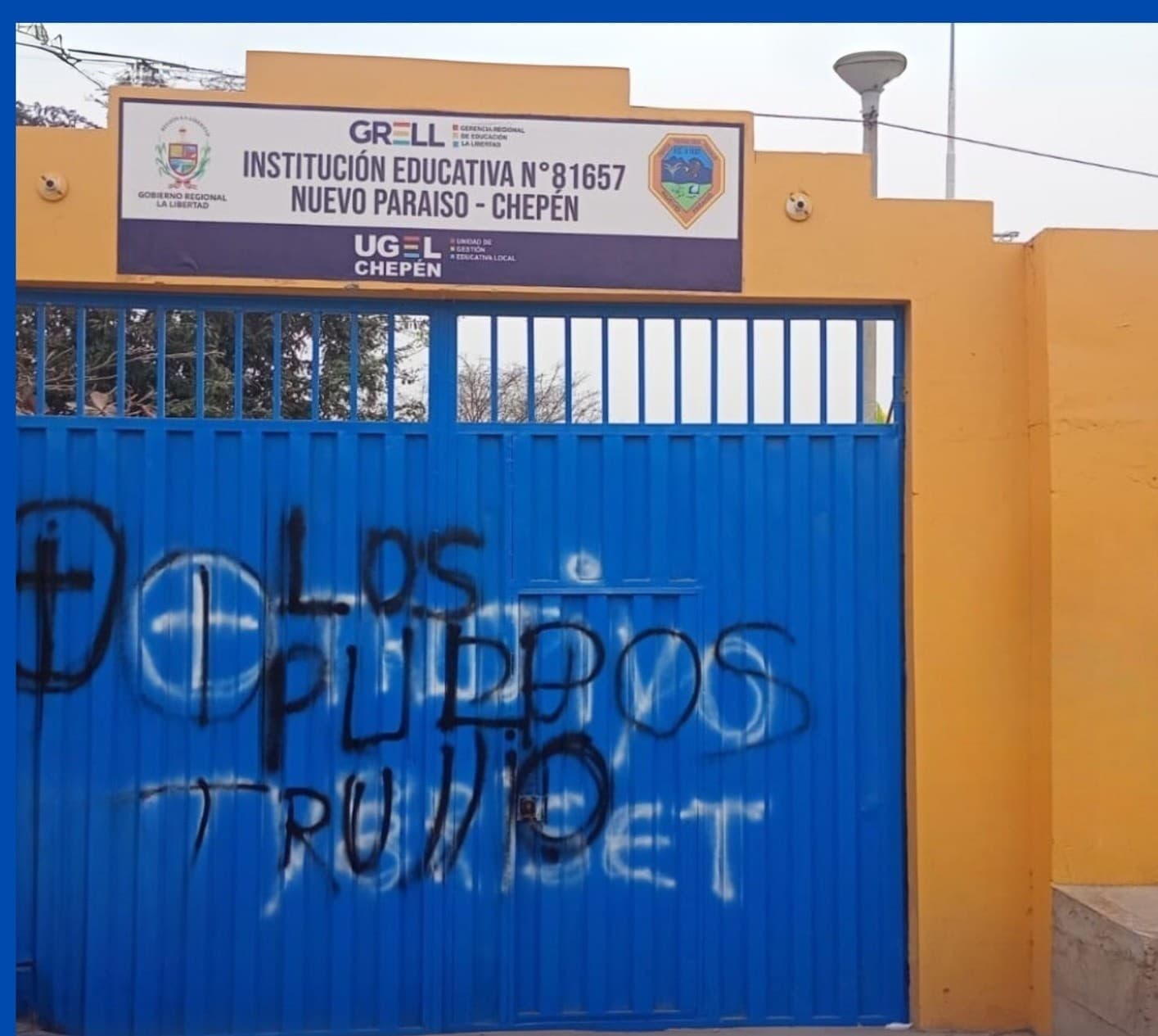 Ataque terrorista en institución educativa de Chepén